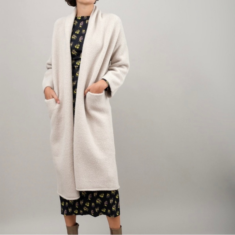 Lauren Manoogian Long Shawl Cardigan~Rare and Handmade in Peru Size 0/S